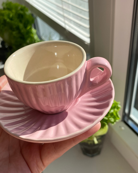 ESPRESSO PUODELIS SU LĖKŠTUTE Mynte English Rose