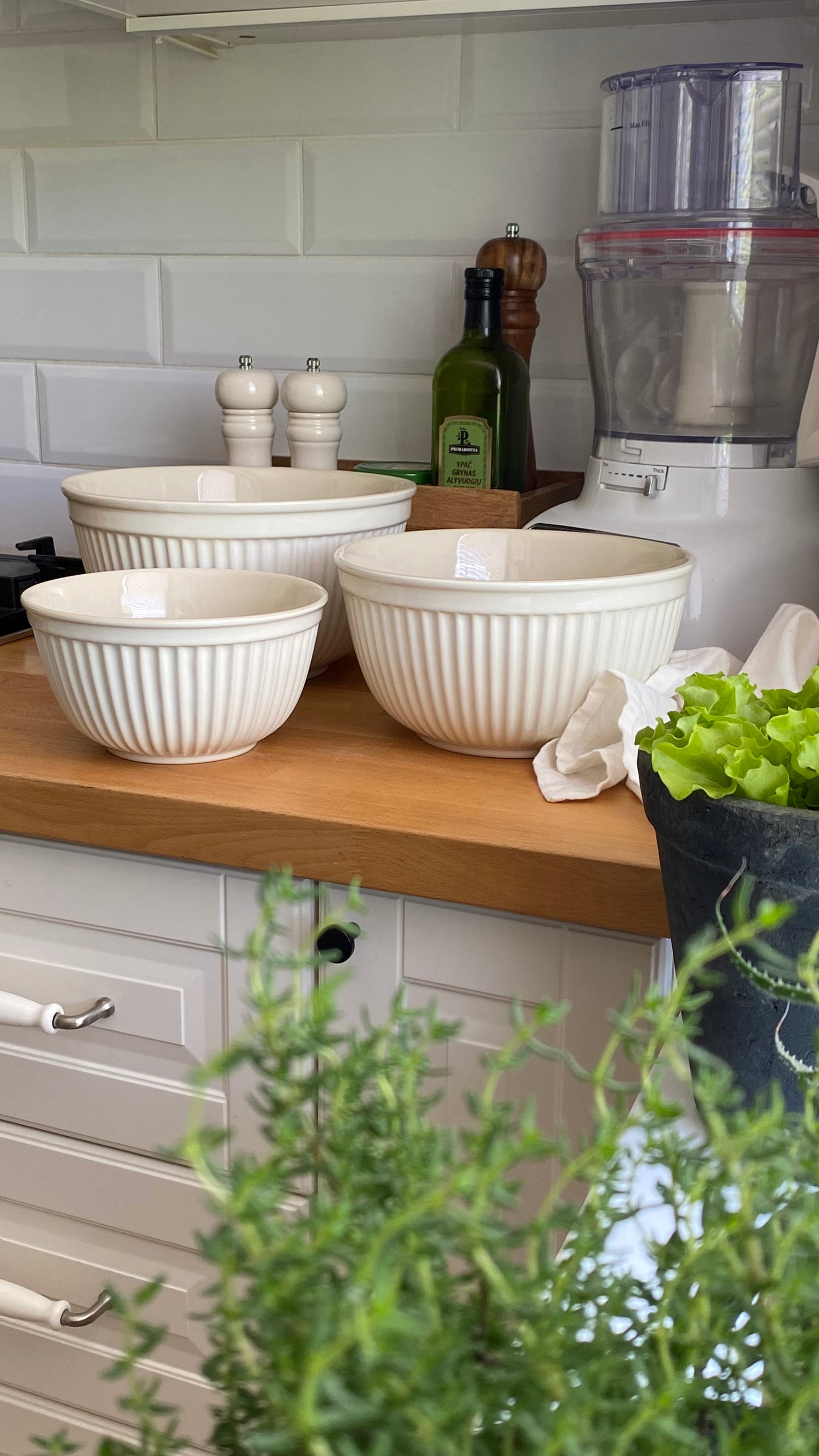 VIRTUVINIŲ DUBENŲ RINKINYS Mynte Butter Cream