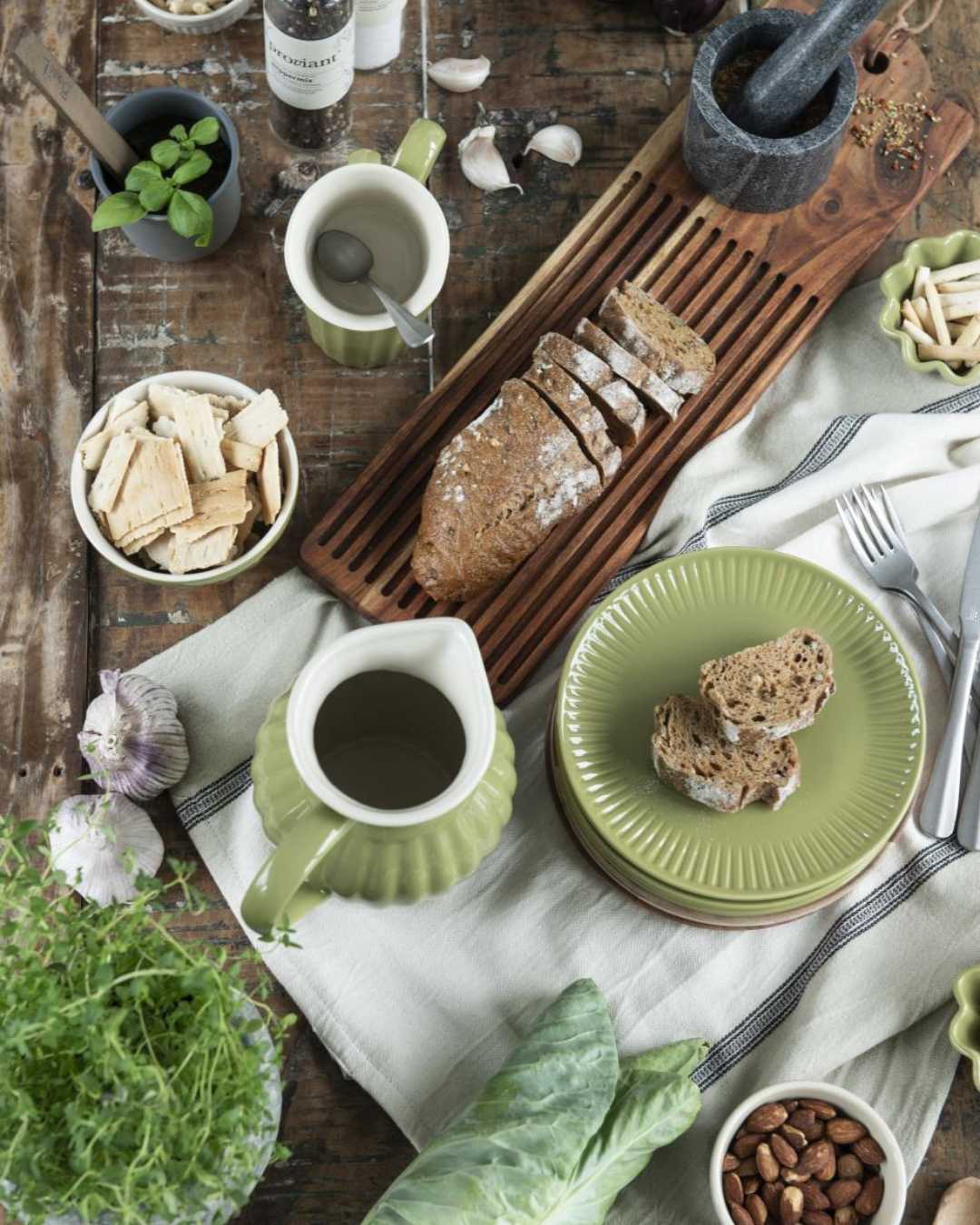 LĖKŠTĖ Mynte Herbal Green Ø19,5