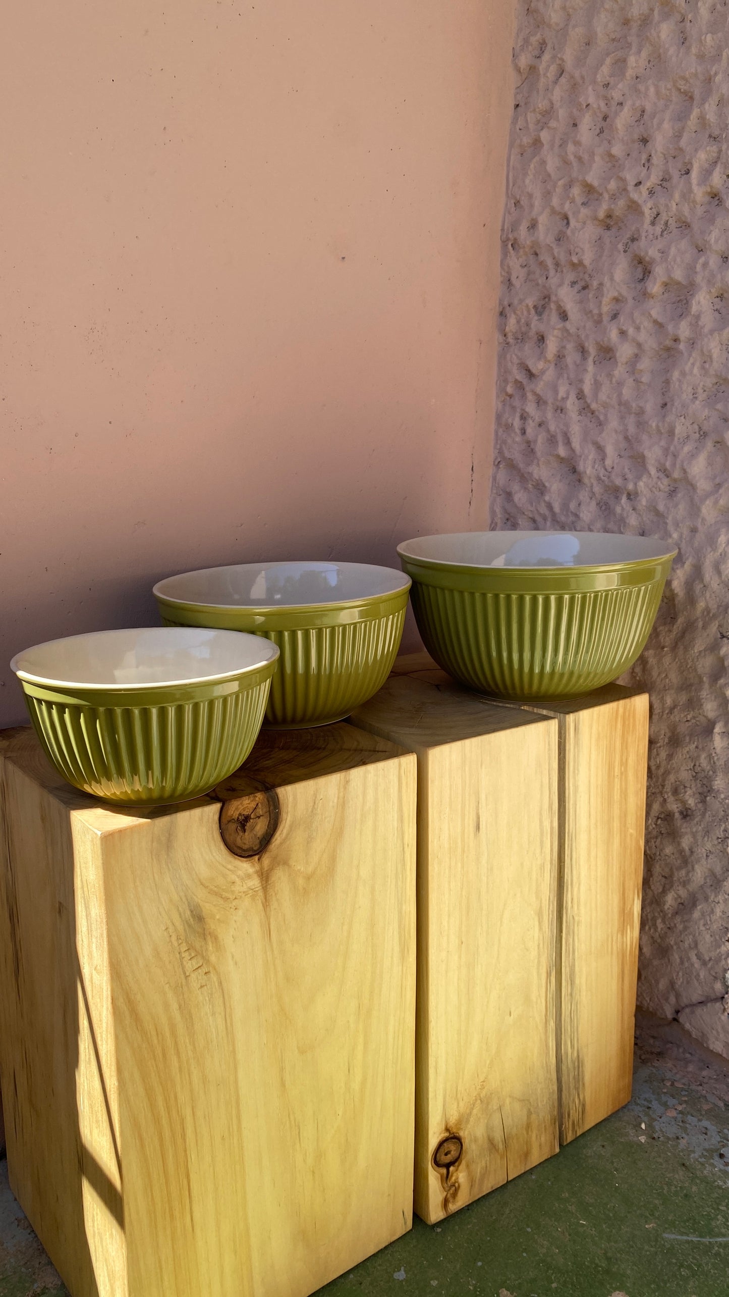 VIRTUVINIŲ DUBENŲ RINKINYS Mynte Herbal Green