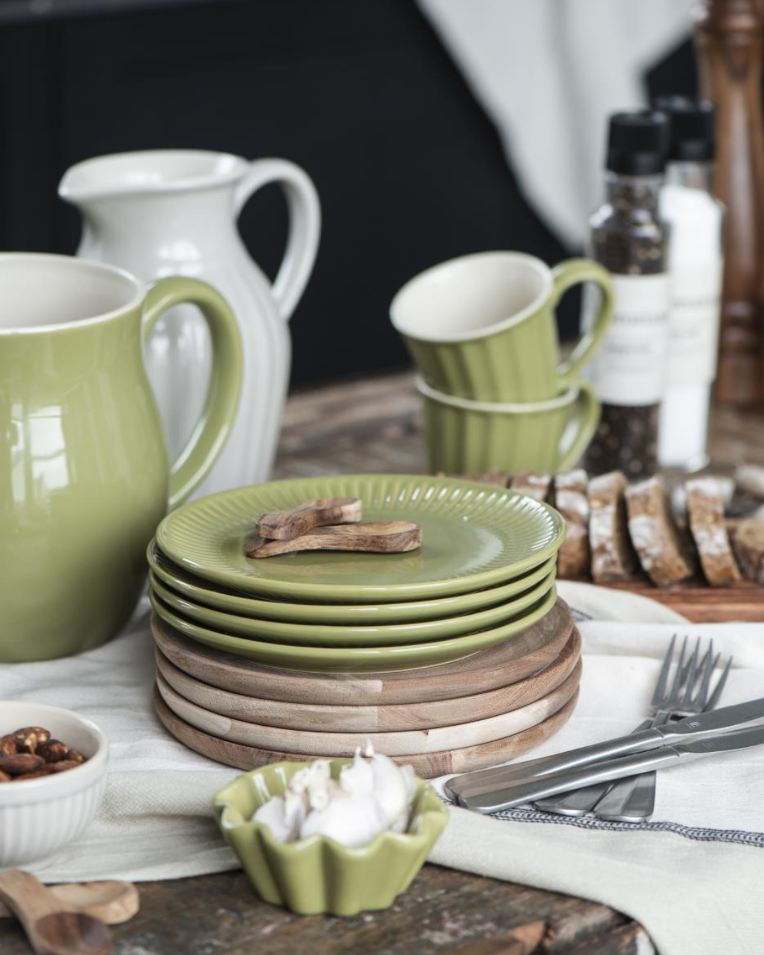LĖKŠTĖ Mynte Herbal Green Ø19,5