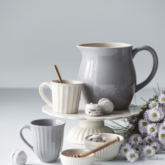 Keramikinis puodelis Mynte Butter Cream (kreminės spalvos)