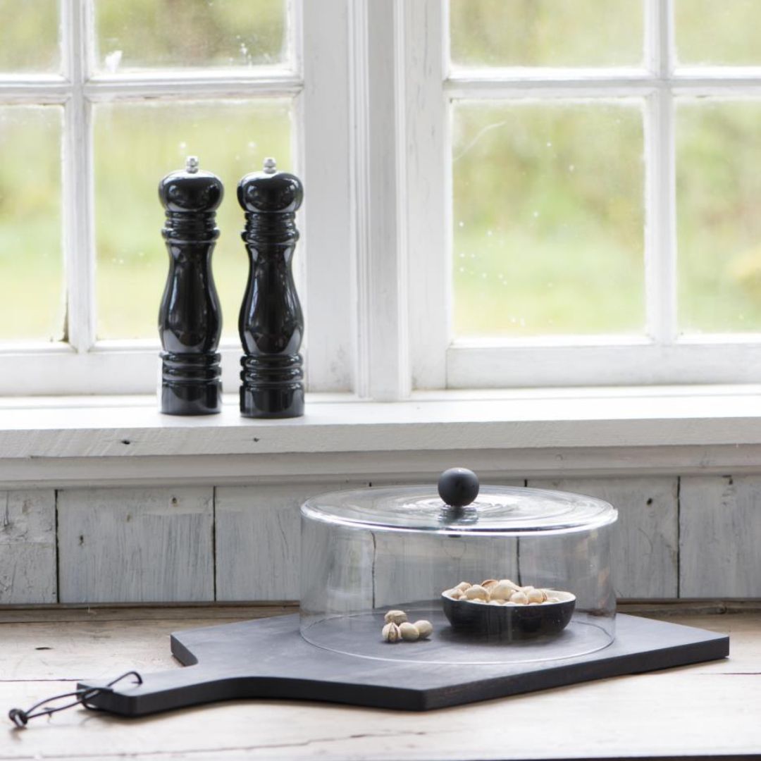 Mediniai druskos ir pipirų malūnėliai (juodos spalvos) - Myhyggehome.lt