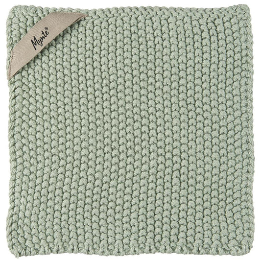 Megzta šluostė Mynte Green Mist - Myhyggehome.lt