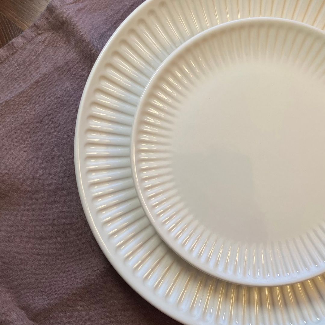 Pietų lėkštė Mynte Butter Cream Ø19,5 - Myhyggehome.lt