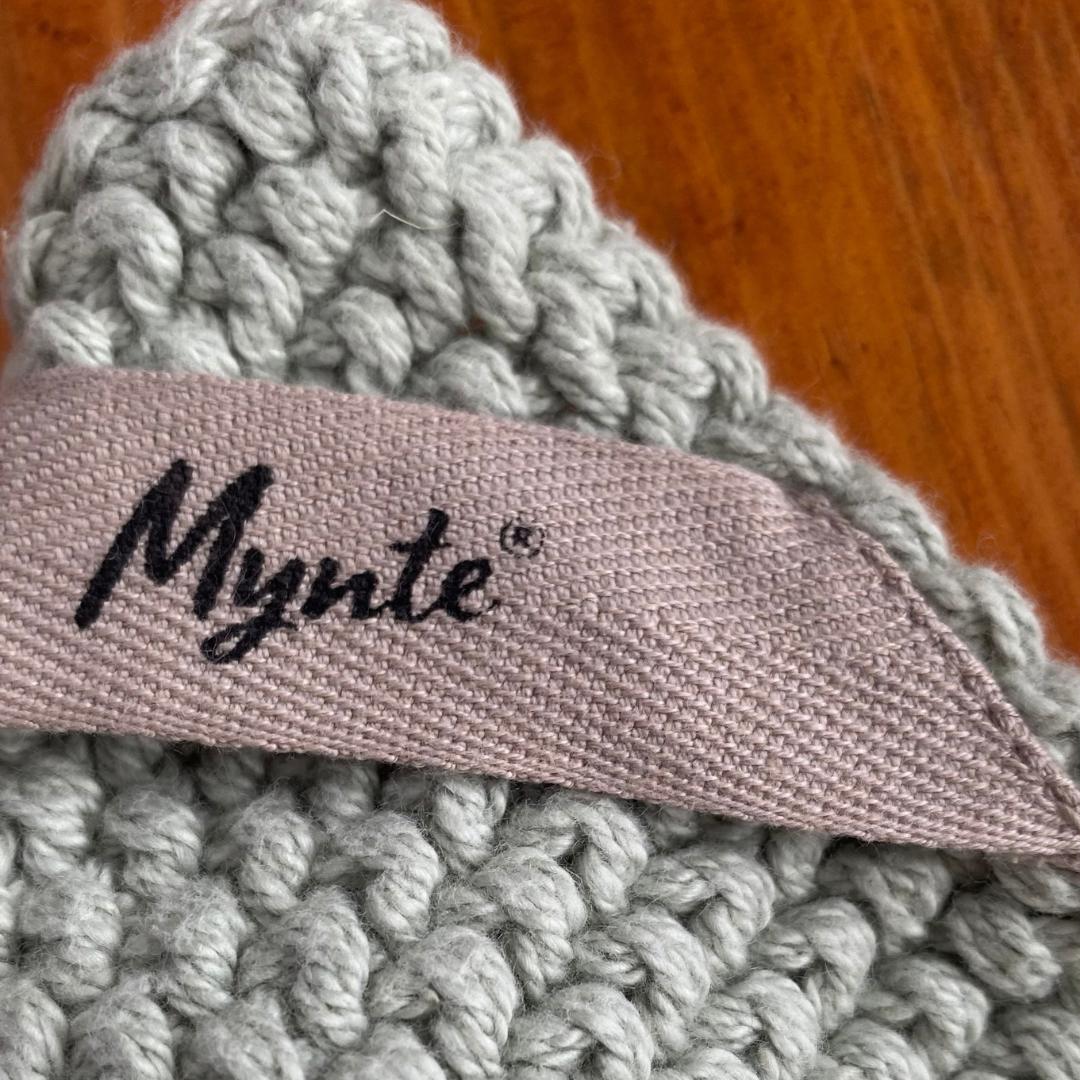Megzta šluostė Mynte Green Mist - Myhyggehome.lt