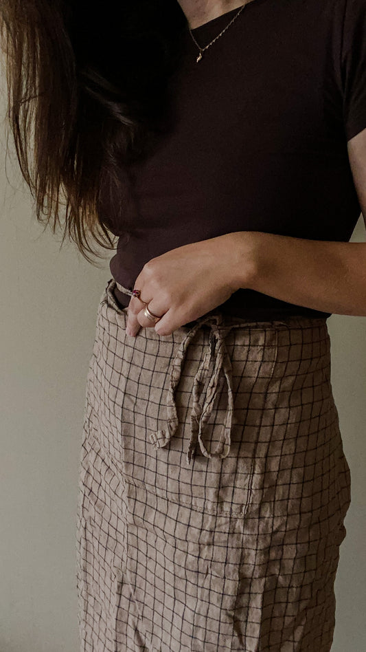 Lininė prijuostė - Myhyggehome.lt