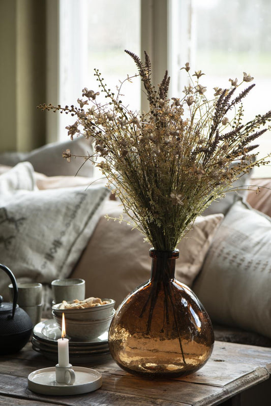 Rankų darbo stiklinė vaza - Myhyggehome.lt